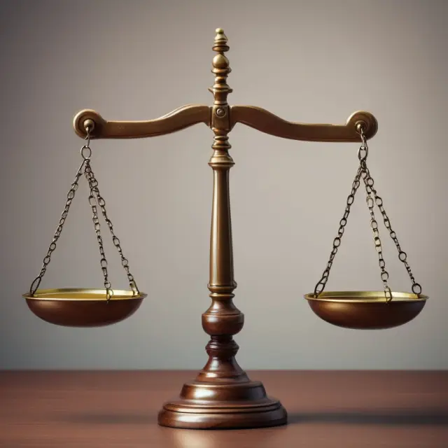 Judge weighs assets as beneficiaries and legal heirs stand by, illustrating the court