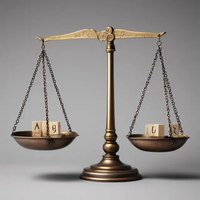 Two scales balancing: one with physical goods and the other with services illustrating goods and services procurement