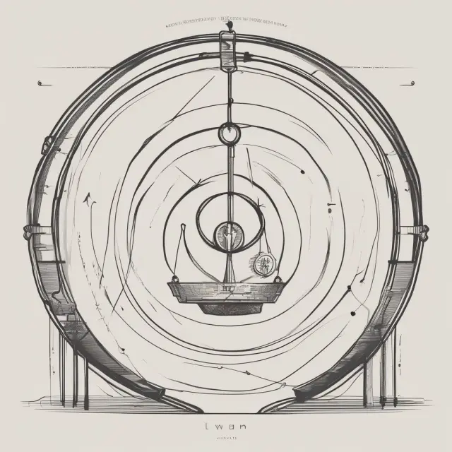 A business cycle pendulum oscillating between expansion and contraction, symbolizing procyclic strategies in response to economic downturns and recoveries