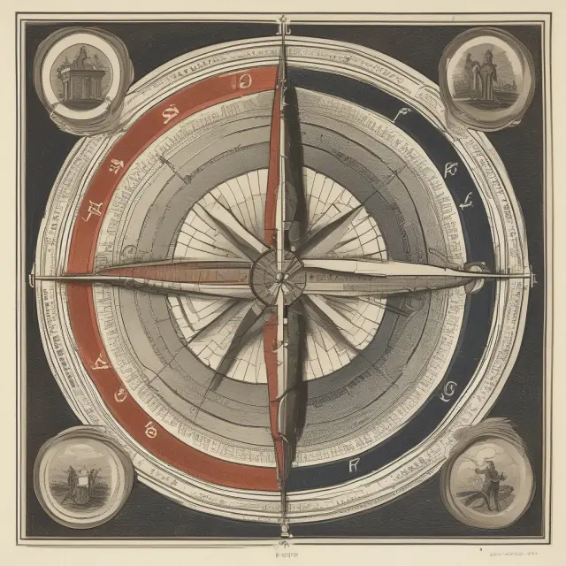 An image of a compass navigating through procyclic economic waves, emphasizing the importance of understanding procyclic indicators for informed decision making.