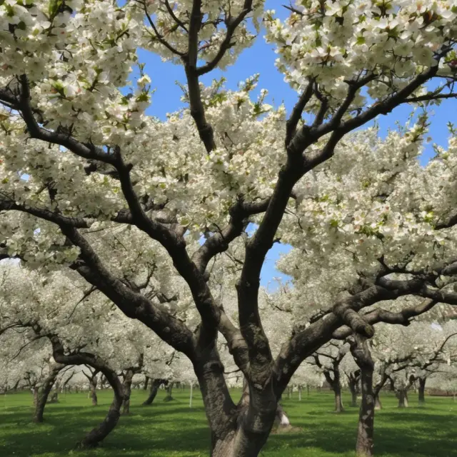 An apple tree laden with iPhones symbolizing dominant products contributing significantly to a company