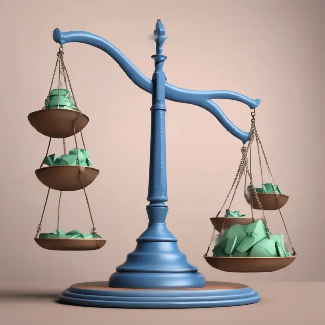 Scales tilted towards unique product features, highlighting successful product differentiation