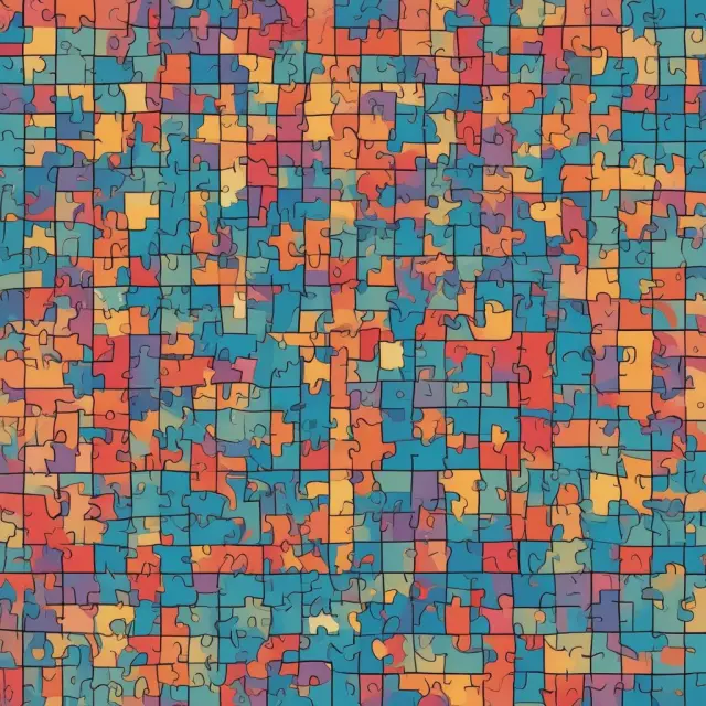 Metaphorical representation of various benefits arising from effective product differentiation, illustrated as interconnected puzzle pieces in a diverse marketplace