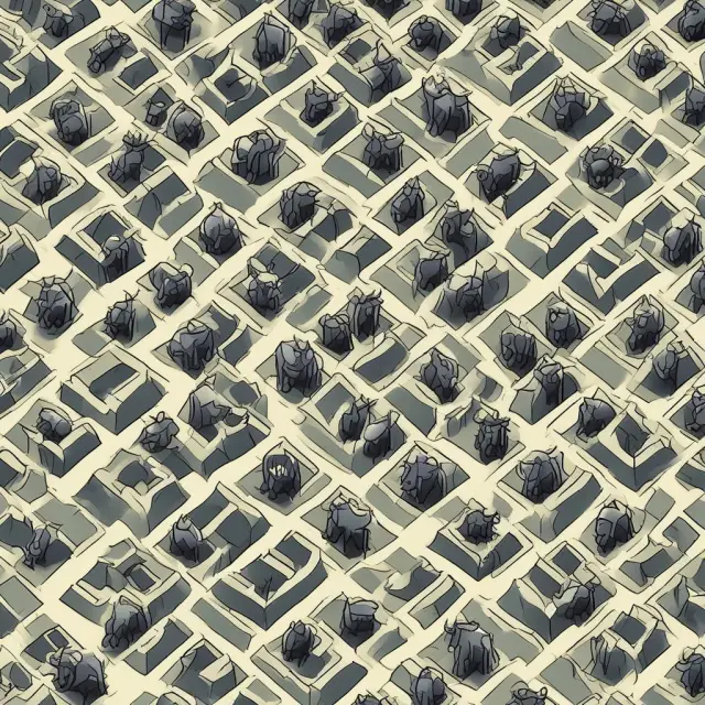Two bulls (profits) and bears (costs) navigating through a maze, symbolizing the importance of profit center analysis