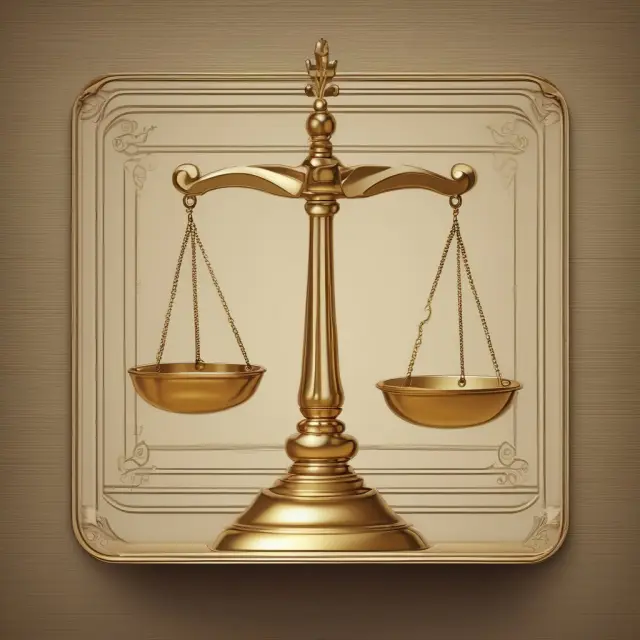 A golden scale balances operating income with interest expense, demonstrating pre-tax profit margin calculation