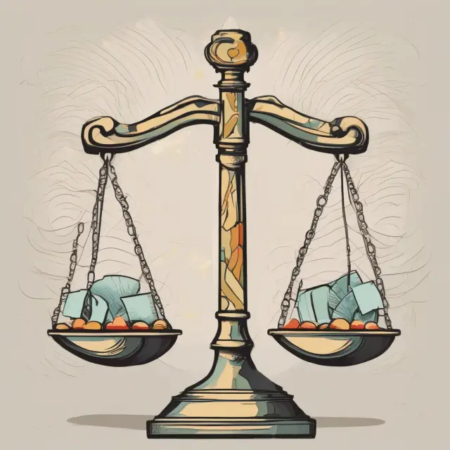 A set of scales with