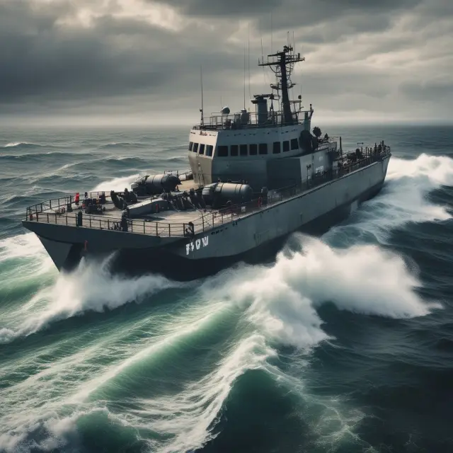 An SPV sailing through the sea, illustrating non-recourse financing with uncertain revenue streams