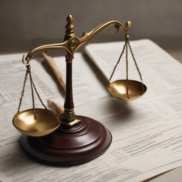 Image of scales balanced by gavels and legal documents symbolizing different jurisdictions