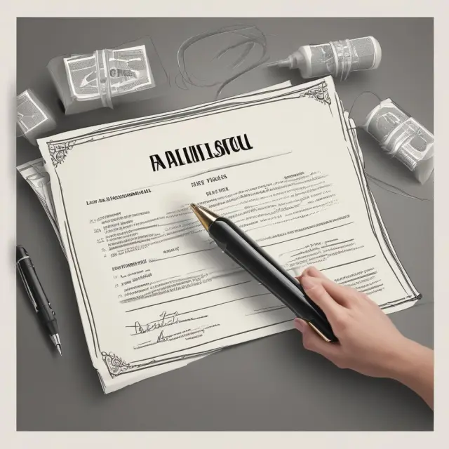 Bank statement with recent transactions and total balances, signed and authenticated by financial institution