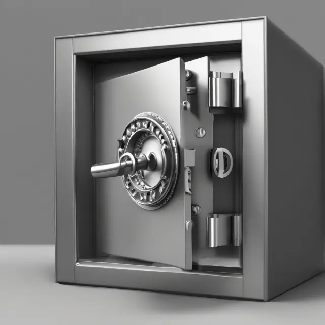 Safe with key and papers: Proof of funds document for securing large transactions