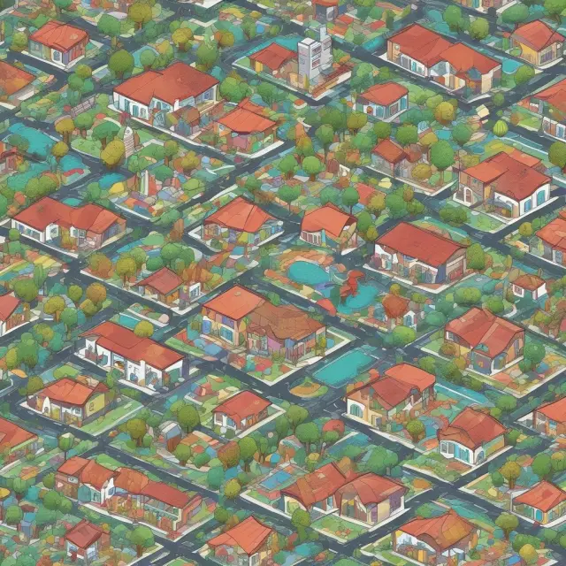A visually striking world map showcasing residential, commercial, industrial, and special-purpose properties as distinct colored regions