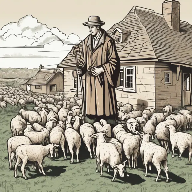 A property manager caring for rental properties, similar to a shepherd leading his flock