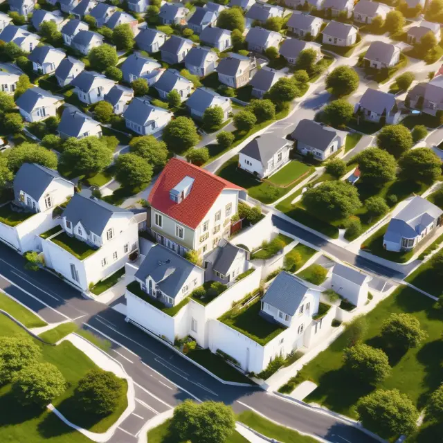Golden scale weighing property taxes, homeowner