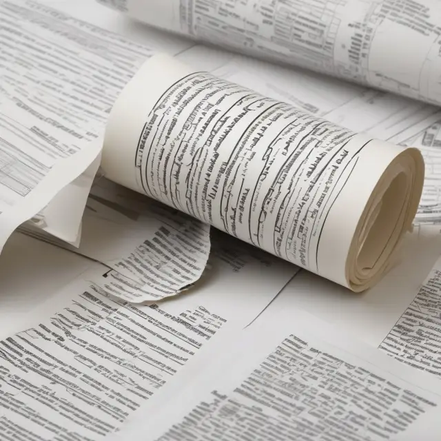 Unrolled document displaying common questions and answers related to property tax deductions