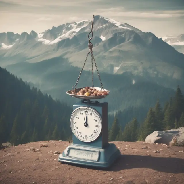 A property owner holding a document, standing before a large mountain-like tax assessment and using a weighing scale to balance the assessment against evidence.