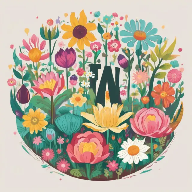 A garden filled with vibrant 
