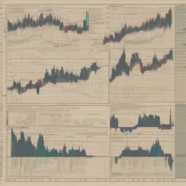 An animated timeline depicting the transformation of proprietary trading techniques from open outcry systems on exchange floors to digital algorithms, highlighting key milestones and innovations.