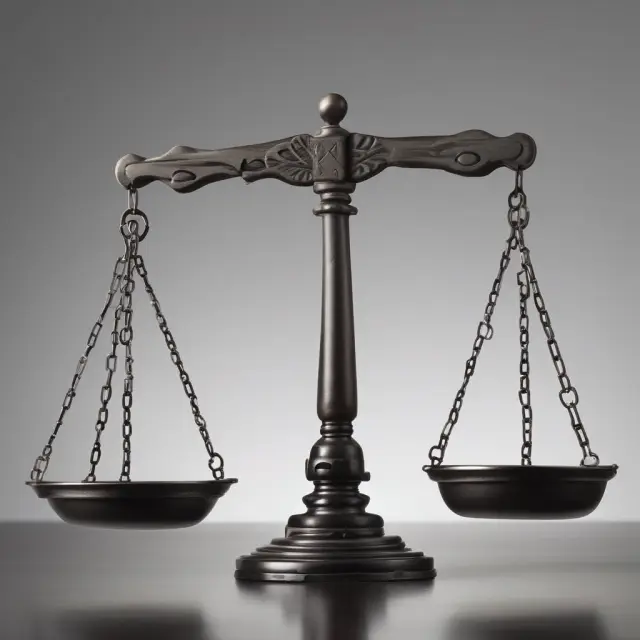 An FTC official weighing a seesaw with mergers on one side and proration on the other, symbolizing their delicate balance in M&A transactions