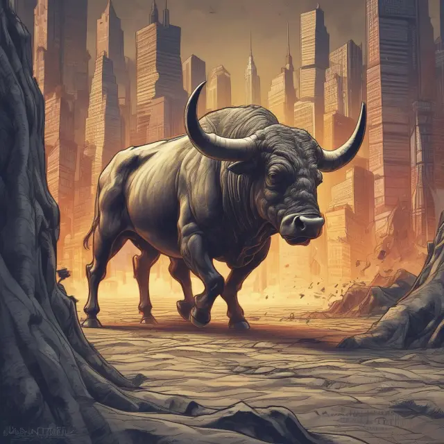An institutional investor, represented as a lion, holds a put option contract as a shield to protect their long position while maintaining potential for significant gains