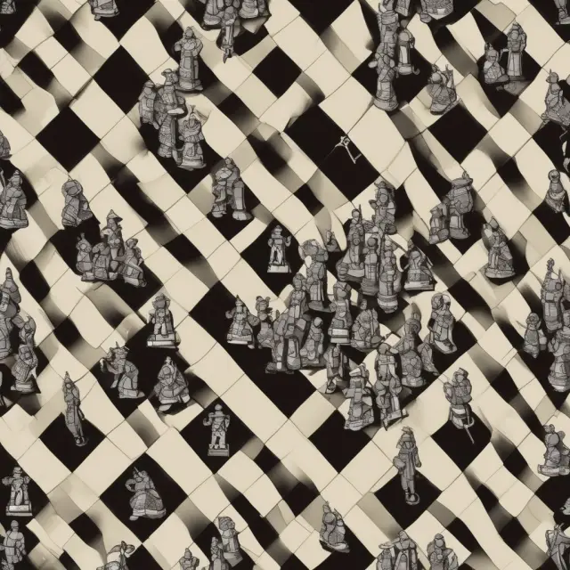 Government chessboard contrasting provident fund knights with pension fund rooks.