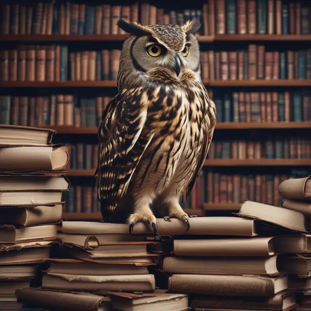 An owl carefully examines proxy documents, symbolizing the role of proxy advisors in assessing investment decisions for institutional investors.
