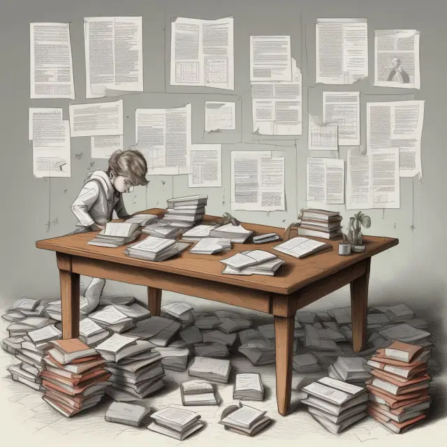 An image of a well-organized table filled with open proxy statements, emphasizing the importance of transparency and informed voting for shareholders