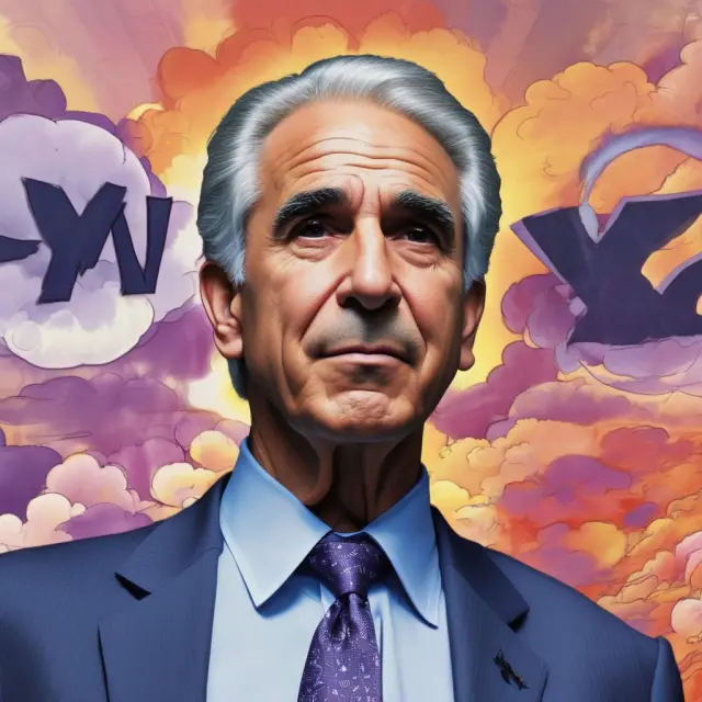 Disengaged shareholders represented by dark clouds shrouding Yahoo