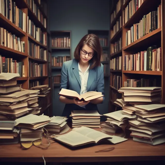 Librarian sorting and filing proxy statements for institutional investor assessment