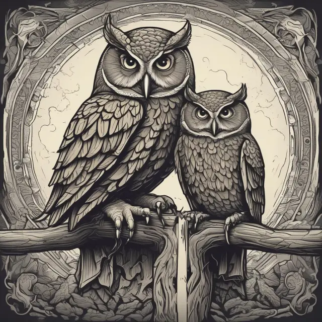 An owl, symbolizing wisdom and knowledge, provides guidance to an investor with a stack of proxy statements
