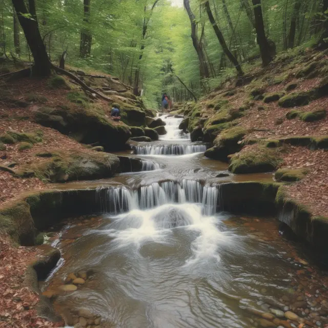 An image of a wellspring with public goods flowing to both private and public entities, symbolizing their interplay.