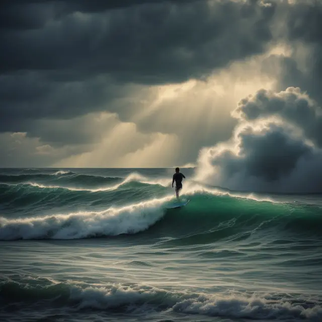A stormy sea with waves representing financial pullbacks, labeled FAQs (Frequently Asked Questions) about pullbacks on the shore