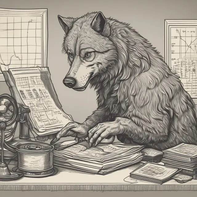 A cunning wolf using cold calls to manipulate the price of micro-cap stocks, exploiting low trading volumes and unsuspecting investors