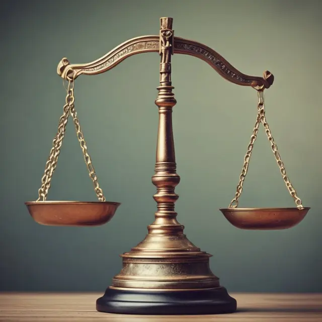 Justice holds a balance, with one pan displaying the Truth in Lending Act and CARD Act, while the other displays a credit card APR scale.