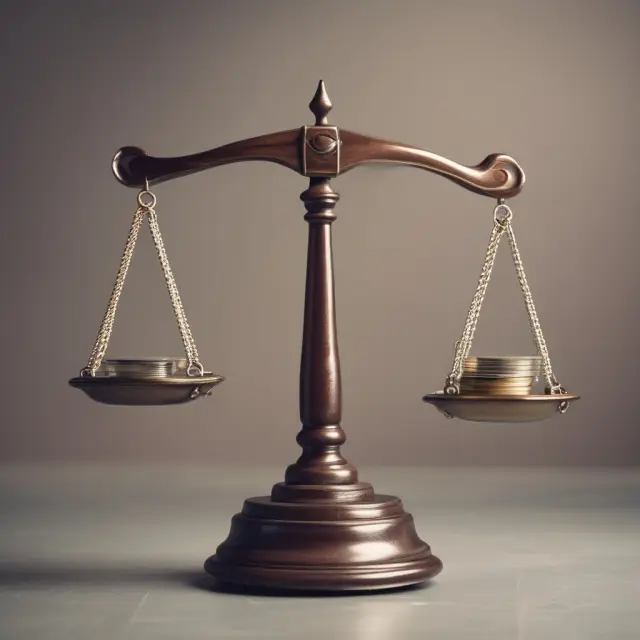 Two scales tipping balance towards debt repayment, with a person monitoring finances and paying bills on time.