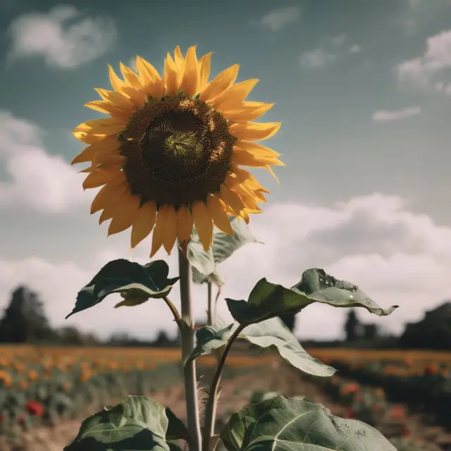 Visual comparison of a wilting rose representing purchasing power loss and a blooming sunflower symbolizing inflation