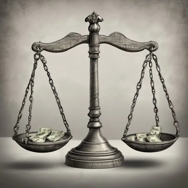 Bond with par value and accrued interest on a balance scale, illustrating the concept of Price Value of a Basis Point (PVBP) in fixed income analysis
