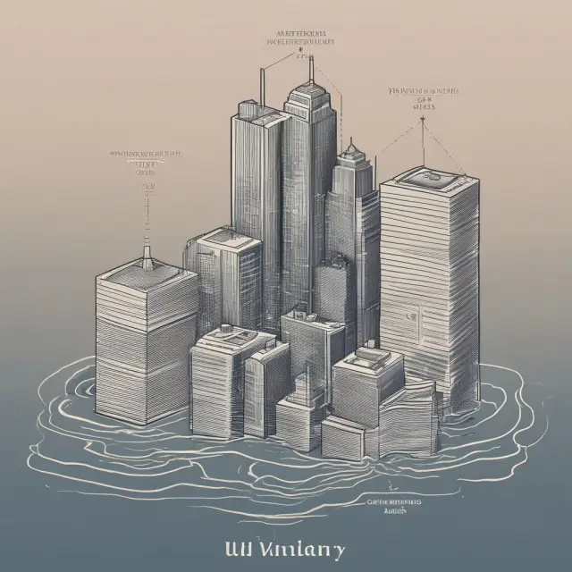 Scales representing bond values reacting to basis point ripples on water, illustrating Price Value of a Basis Point