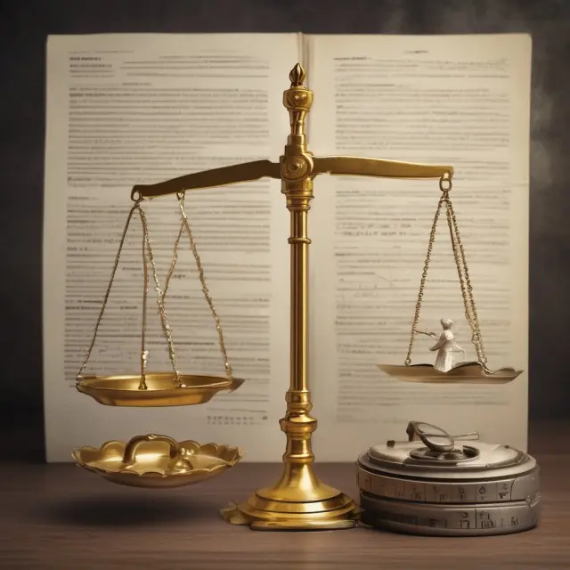 Golden scale balances present value against future value, as a time traveler uses an abacus to calculate PVIF