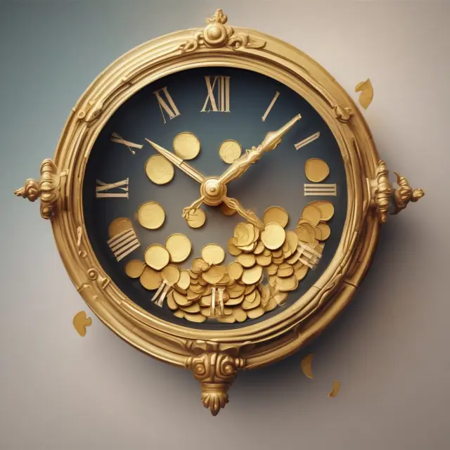 Gold clock illustrating Time Value of Money concept: Present Value Interest Factor (PVIFA)