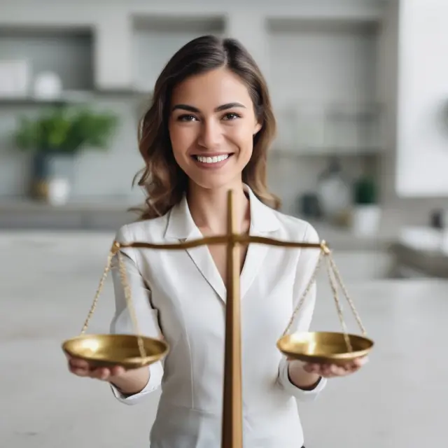 An exchange titleholder balancing real estate properties on gold scales, illustrating the deferred capital gains tax advantage of a Qualified Exchange Accommodation Arrangement.