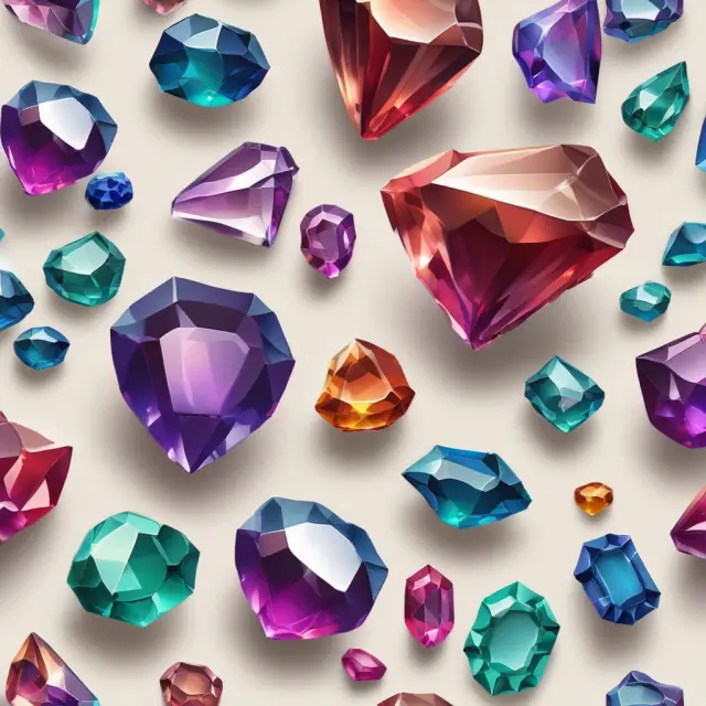 Visualization of two intertwined gems representing QEP (left) and accredited investor (right), highlighting their differences in investment abilities, net worth, and regulatory requirements