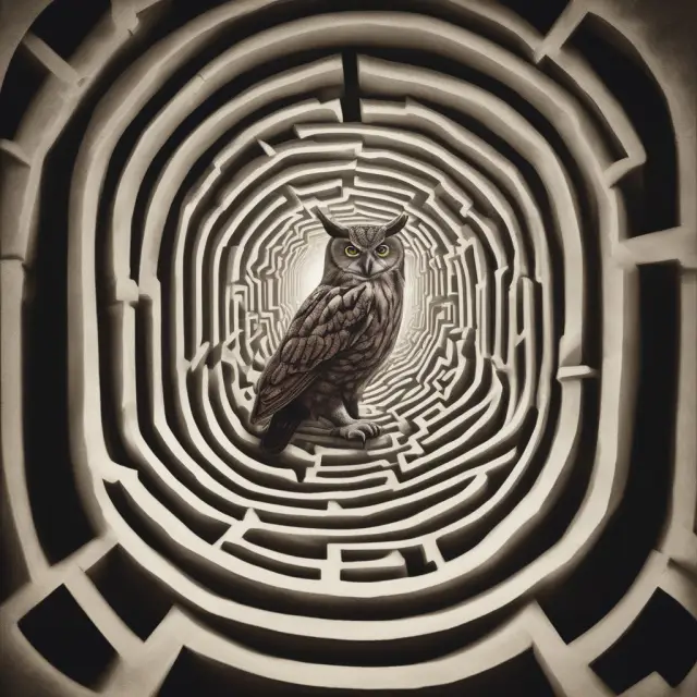 QEP investor amidst complex investment maze, guided by wise hedge fund owl symbolizing expertise and regulatory oversight