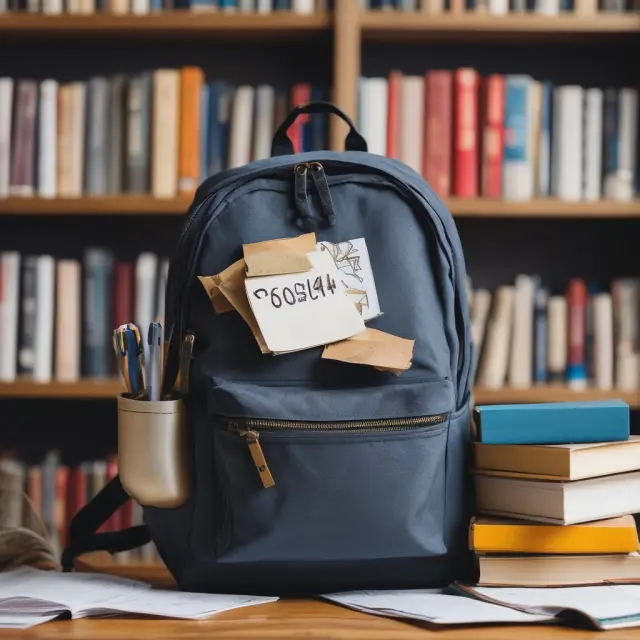 Backpack full of golden 529 Plans, Roth IRAs, and tax deduction documents