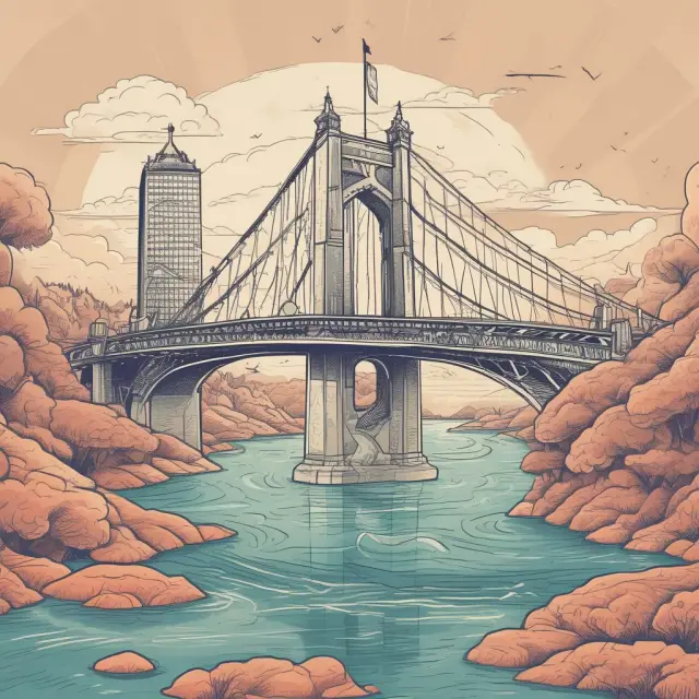 Bridge connecting QPAM trends and challenges, representing the evolving landscape of institutional investing