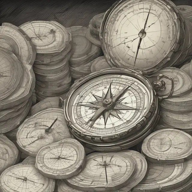 An investor steers through a vast sea of assets, utilizing Tobin