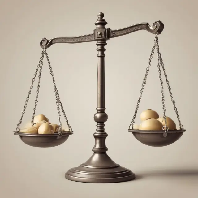 Two sides of a balance scale representing two bond issuers