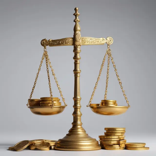 Golden balance scale tipping with coins for single and family coverage max limits in QSEHRA