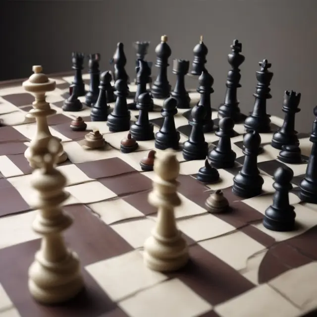 An institution examines potential broker-dealers as chess bishops, evaluating factors like market share, reputation, and technology.