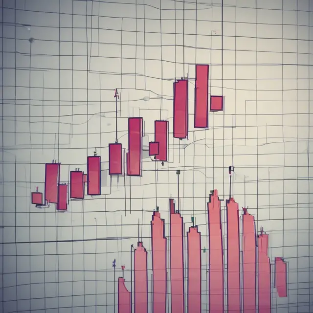 A chart depicting the QStick Indicator with an upward trend and its signal line.