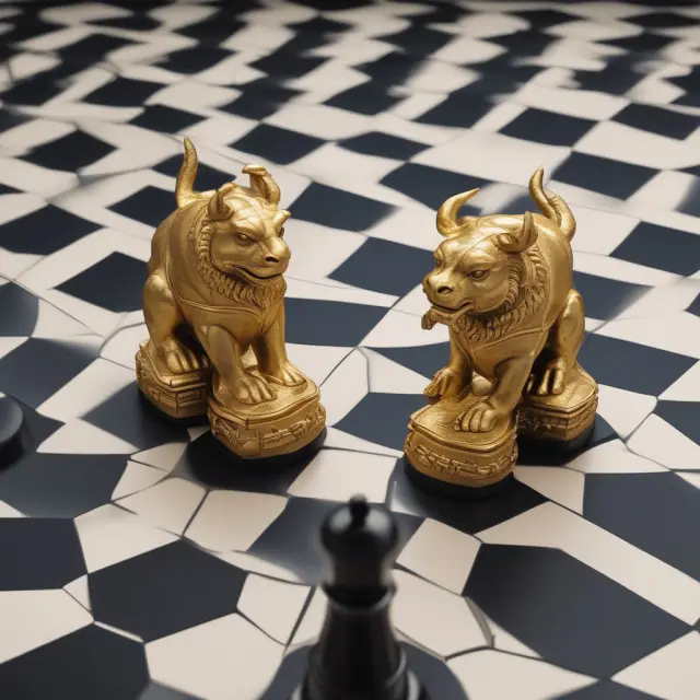 Quadrix weighing the strengths and weaknesses of investment methodology on a balanced chessboard